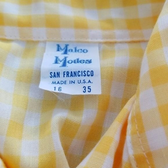 Malco Modes Vintage Square Dance Snap Button Shirt - Picture 8 of 8